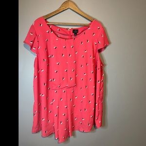 Red Coral Worthington Too Short Sleeve Polyester